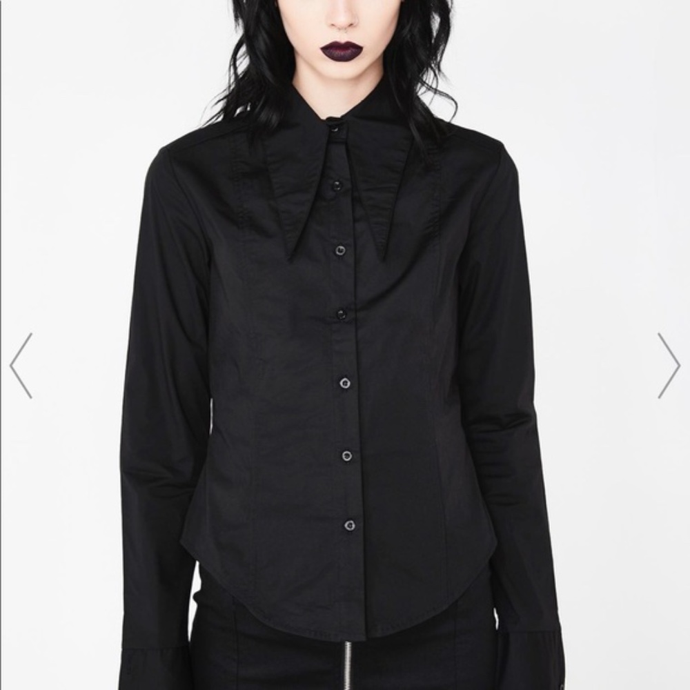 Killstar Darby black button up XXL